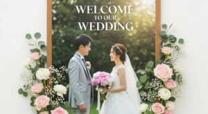 結婚式 ウェルカムボード 手作り