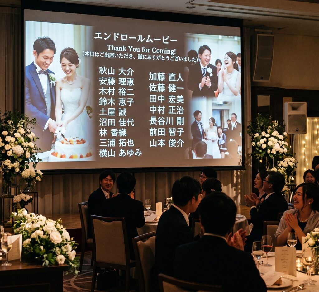 結婚式エンドロールの名前の順番を徹底解説！